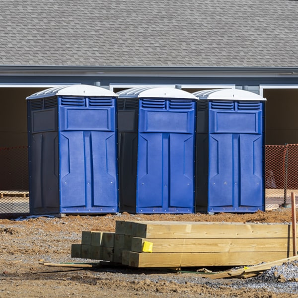 is there a specific order in which to place multiple portable toilets in St James